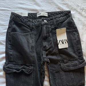 Zara Charcoal Utility Pants